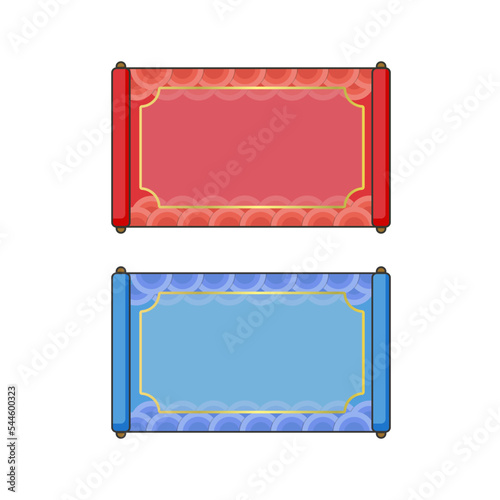 Roll labels chinese banner. event chinese roll banner, Scroll paper.