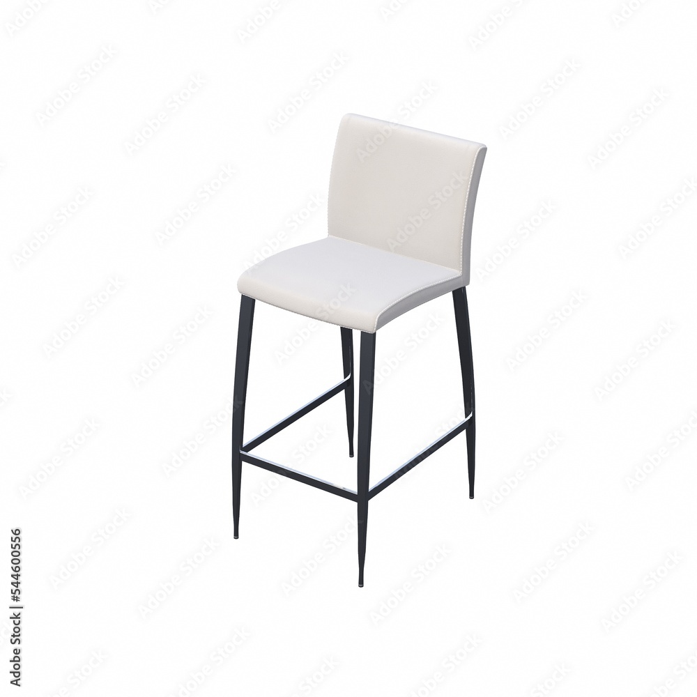 chair isolated on white background, interior furniture, 3D illustration, cg render chair isolated on white background, interior furniture, 3D illustration, cg render