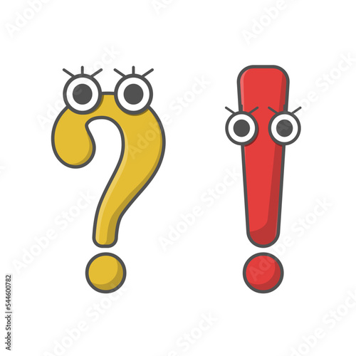Question mark, exclamation mark, icon clip art.
