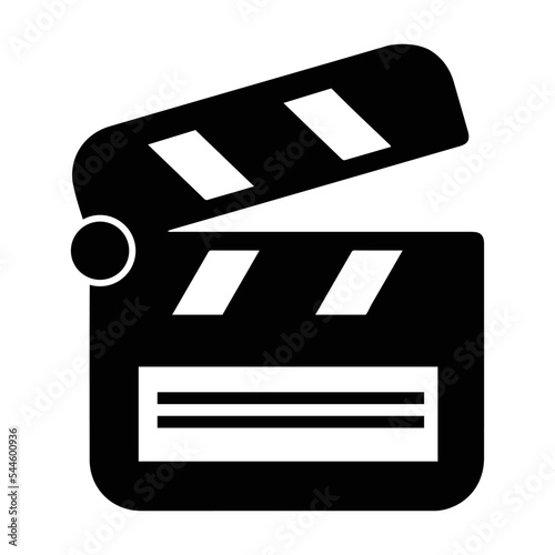 Cinema, clapper, director icon,