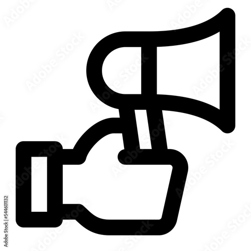 News Broadcast Line Icon