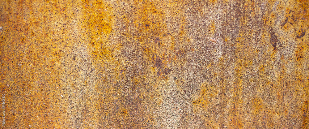 Texture of rusty iron, cracked paint on an old metal surface. Sheet of rusty metal with cracked and peeling paint, background for design with copy space. Texture of rusty iron, cracked paint on an old metal surface. Sheet of rusty metal with cracked and peeling paint, background for design with copy space.