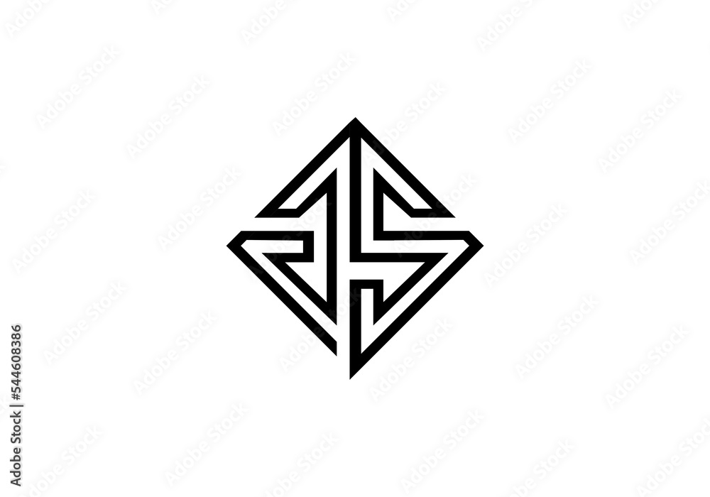 initial logo letter GS round rectangle initial company icon business logo background illustration initial logo letter GS round rectangle initial company icon business logo background illustration