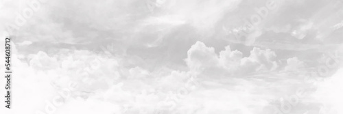 Panorama view cloudy sky with heavy clouds in a bad weather