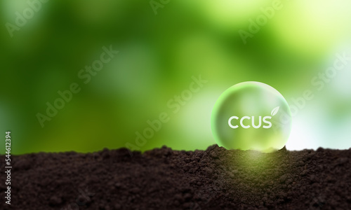 Принти на полотні Carbon Capture, Utilization and Storage (CCUS) concept