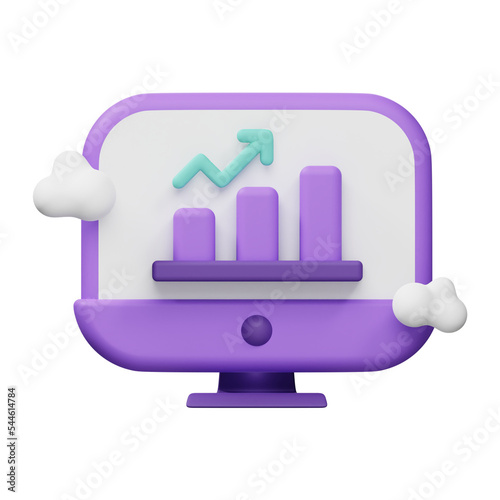 Data Analytics 3D Icon design