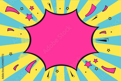 Comic book versus template background, classic pop-art style, superhero battle intro, halftone print texture