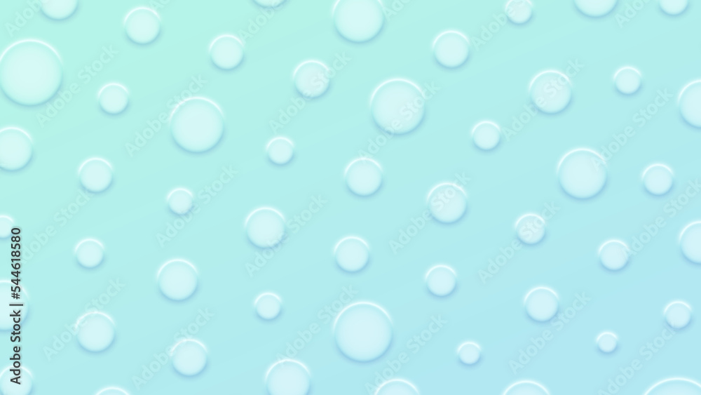 Neumorphic design with round shapes. Elegant abstract background for banner, presentation. Neumorphism vector illustration in mint shades.