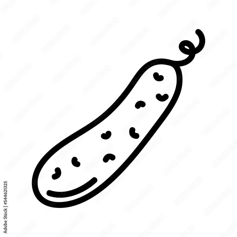 Cucumber. Line cucumber icon for the app. Vegetable icon. Food line icon Cucumber. Line cucumber icon for the app. Vegetable icon. Food line icon