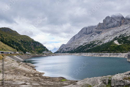 Marmolada, Italian Alps. Amazing summer landscape of Dolomite Mountain Peaks