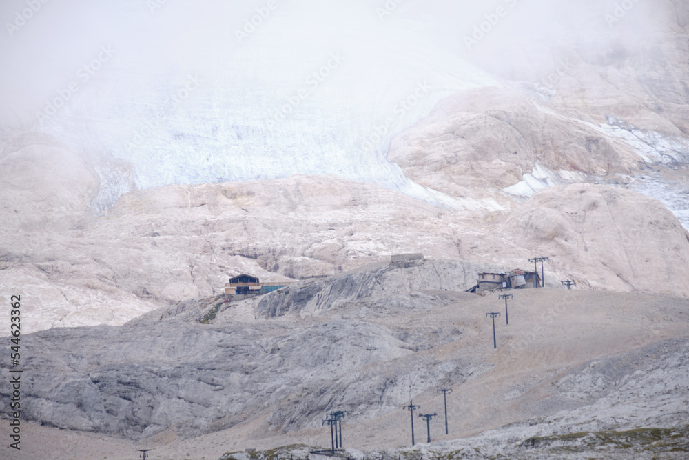 Fototapeta premium Marmolada, Italian Alps. Amazing summer landscape of Dolomite Mountain Peaks
