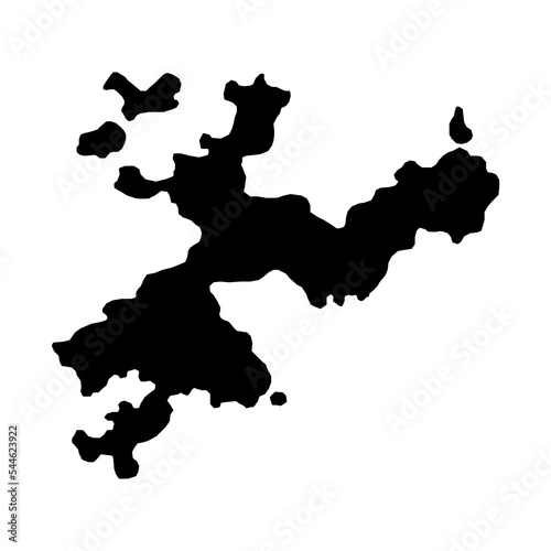 Solothurn map, Cantons of Switzerland. Vector illustration.