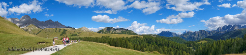 View of Fuciade Valley in the Dolomites