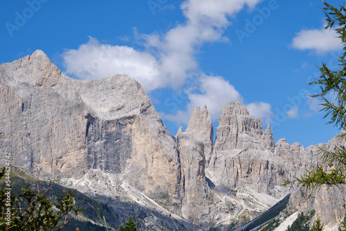 Panoramas of the Alpe Ciampedie, Vigo di Fassa, Val di Fassa, Trento, Trentino Alto Adige, Italy photo