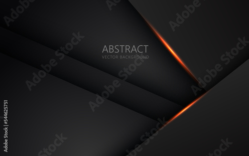 abstract light orange black space frame layout design tech triangle concept gray texture background. eps10 vector