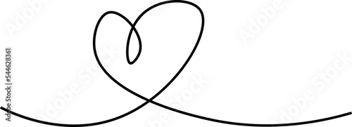 heart line vector design illustration isolated on transparent background