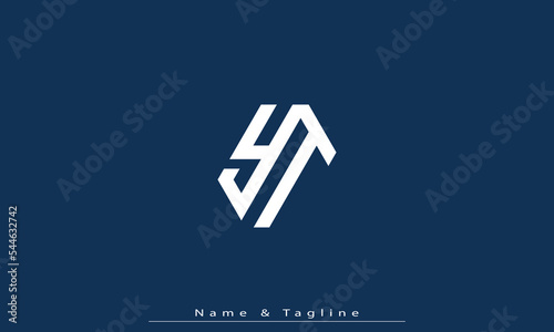 Alphabet letters Initials Monogram logo YT , TY