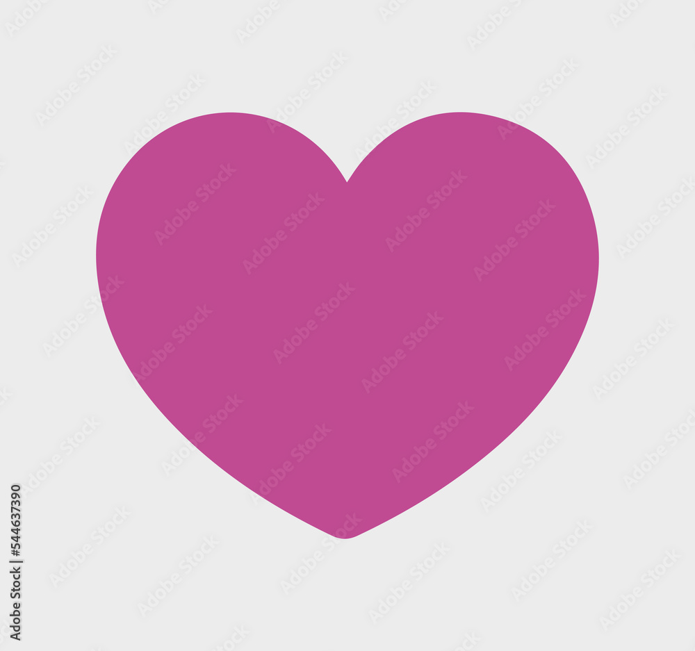 Purple heart icon vector illustration. Love, feeling, passion