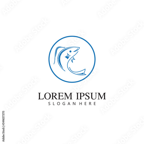 Fish logo template
