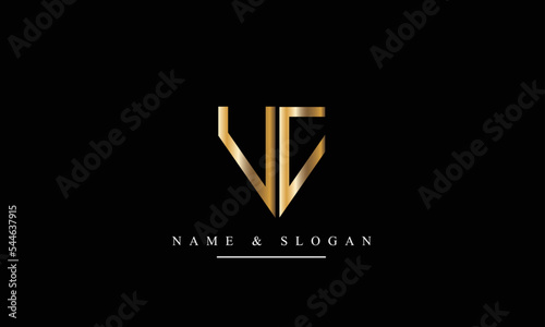 VC, CV, V, C abstract letters logo monogram