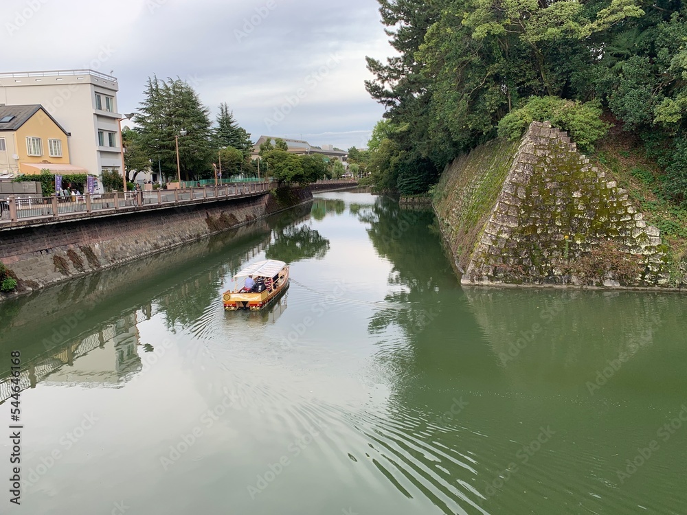 Naklejka premium canal and boats