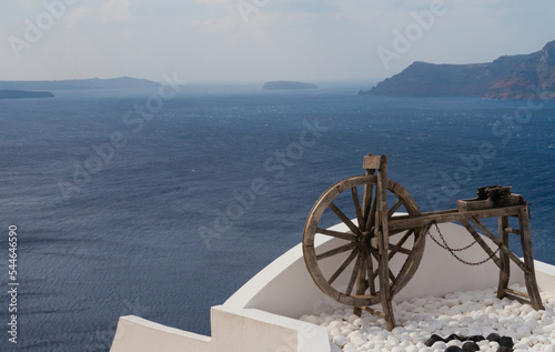 Caldera de Santorin vue du village d'Oia