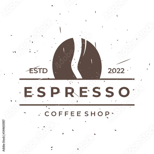 Vintage espresso coffee and coffee cup template logo design. Logos can be for businesses  coffee shops  restaurants and cafes.