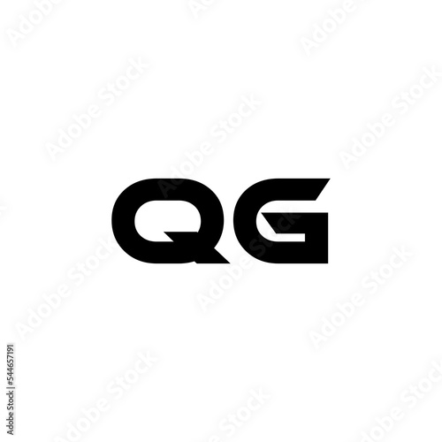 QG letter logo design with white background in illustrator, vector logo modern alphabet font overlap style. calligraphy designs for logo, Poster, Invitation, etc.