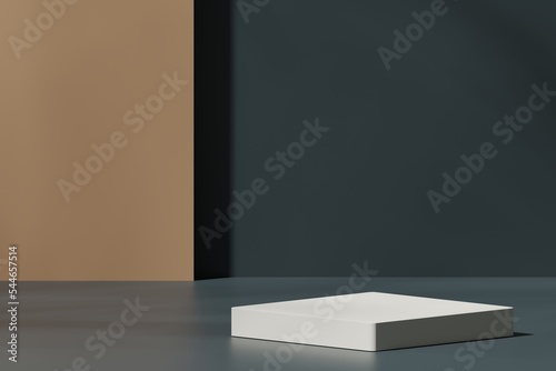 Scene with a podium for product presentation, 3d rendering © progressman