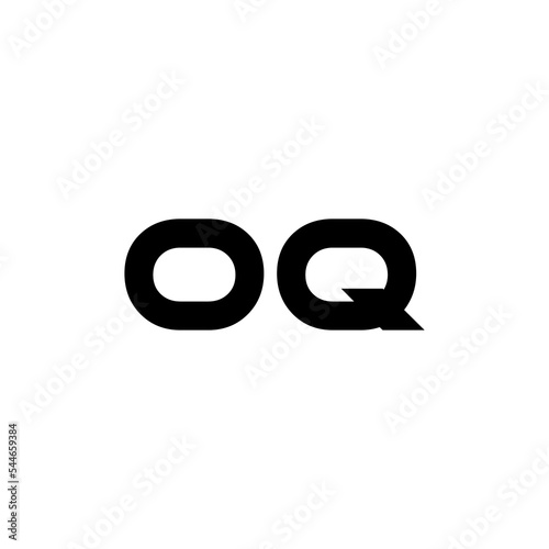 OQ letter logo design with white background in illustrator, vector logo modern alphabet font overlap style. calligraphy designs for logo, Poster, Invitation, etc.
