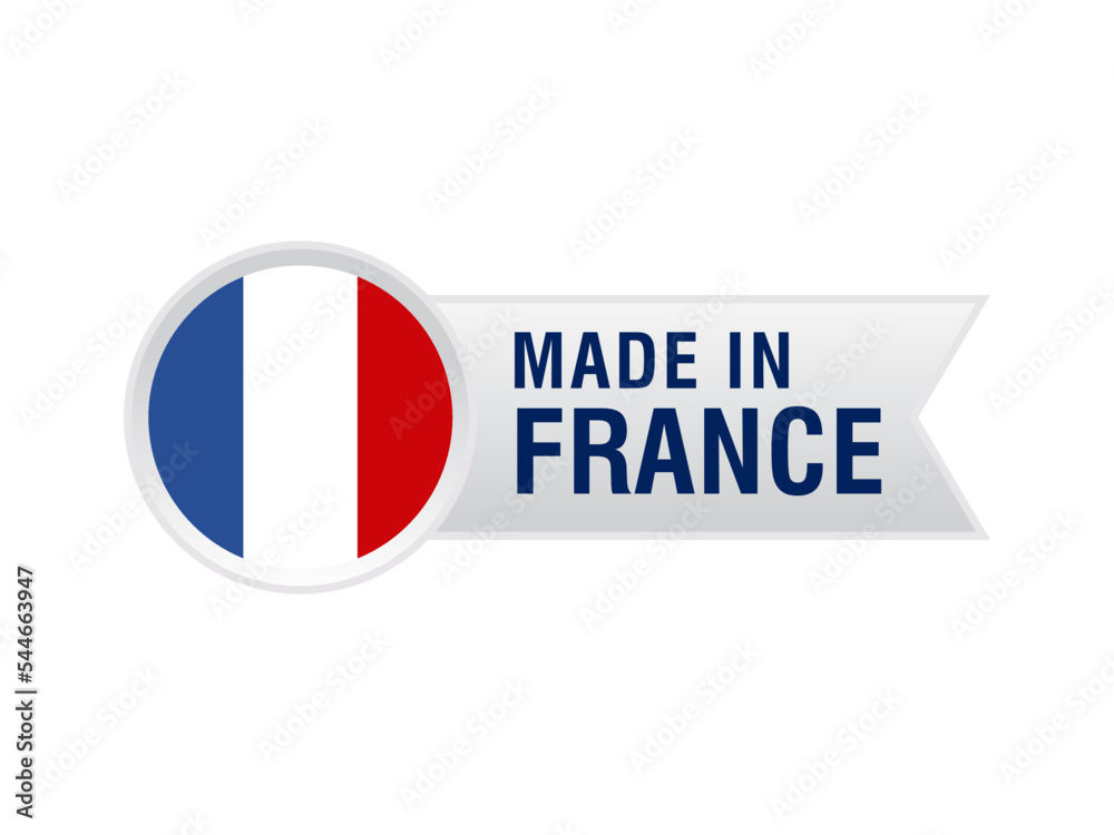Made In france stamp sticker label vector design Made In france stamp sticker label vector design