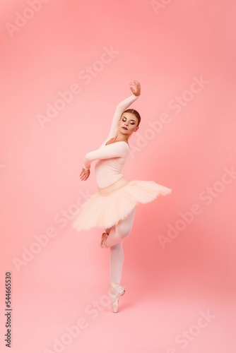 Women ballet dancing in studio