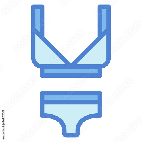 Bikini two tone icon style