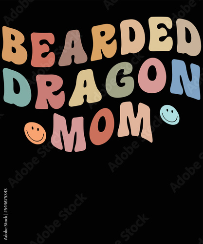 bearded dragon mom T-SHIRT DESIGN photo