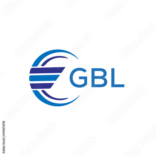 GBL letter logo. GBL blue image on white background. GBL vector logo design for entrepreneur and business. GBL best icon. photo