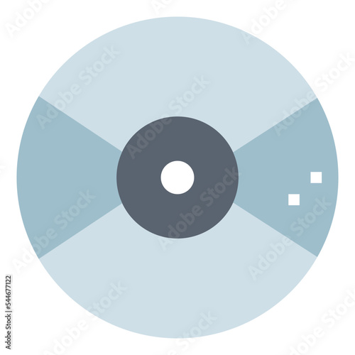 disc flat icon style