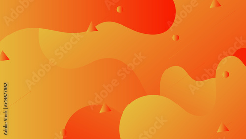 Abstract colourful orange minimal background. Vector abstract graphic design banner pattern presentation background wallpaper web template.
