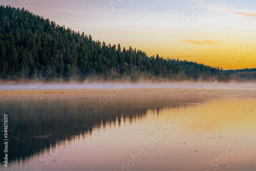 Chatcolet Lake in Early Fall in Idaho