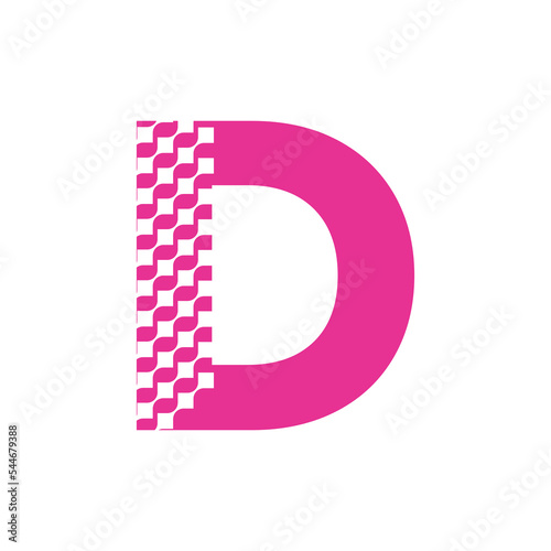 Letter D logo data design ,logo icon design template.