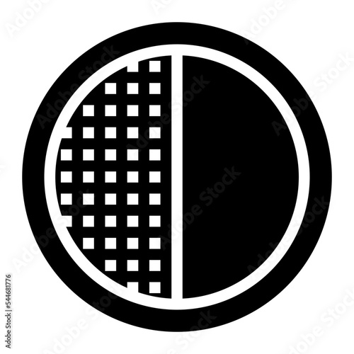contrast glyph icon style