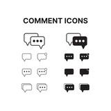 Comment Icon Set