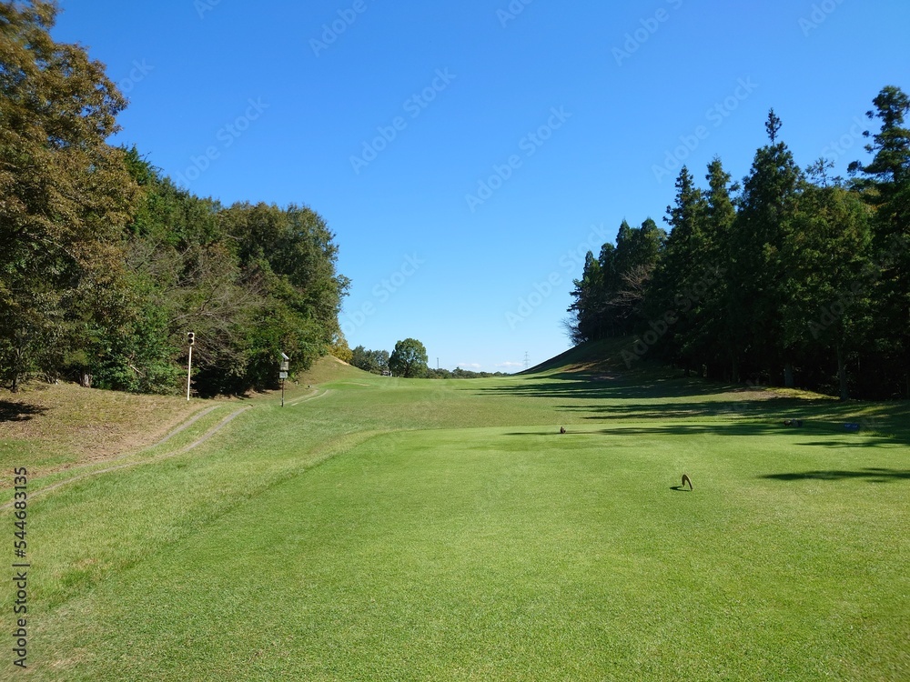 golf course in the morning