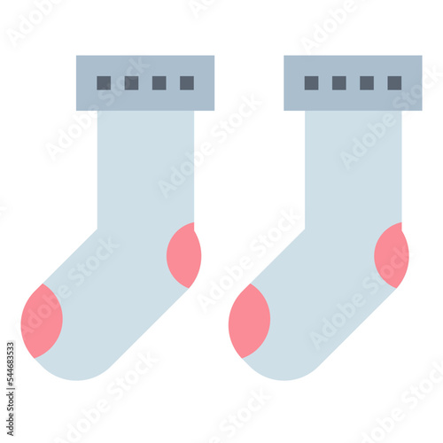 sock flat icon style