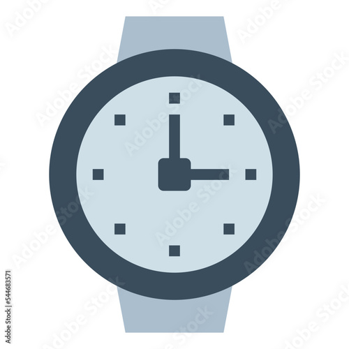 wristwatch flat icon style