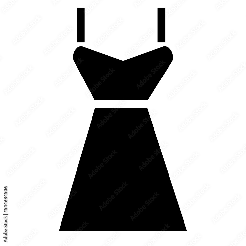 nightie glyph icon style nightie glyph icon style