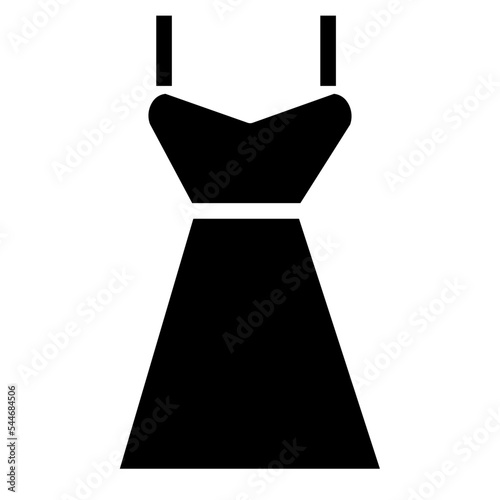 nightie glyph icon style