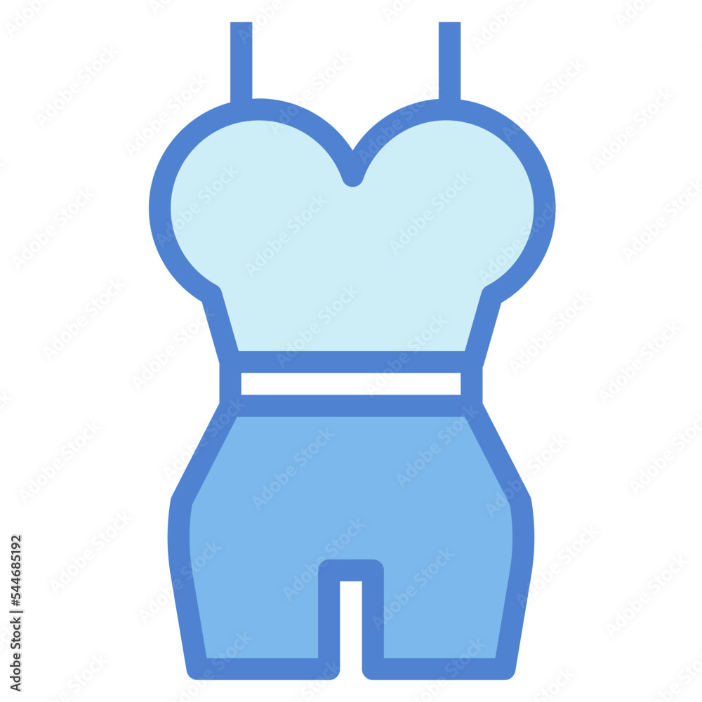 swimsuit two tone icon style swimsuit two tone icon style