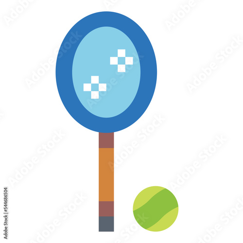 tennis flat icon style