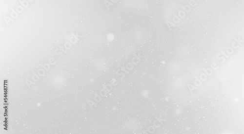 Fotografie, Obraz Snow flake particles on white background