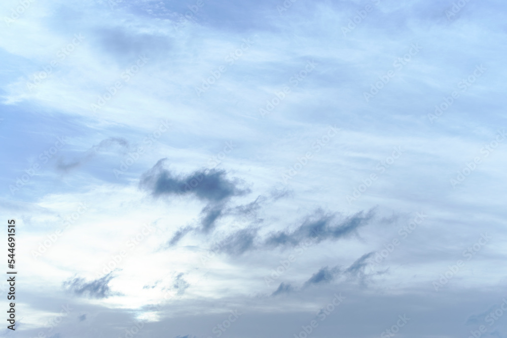 Blue sky full of white clouds, sunny day Blue sky full of white clouds, sunny day